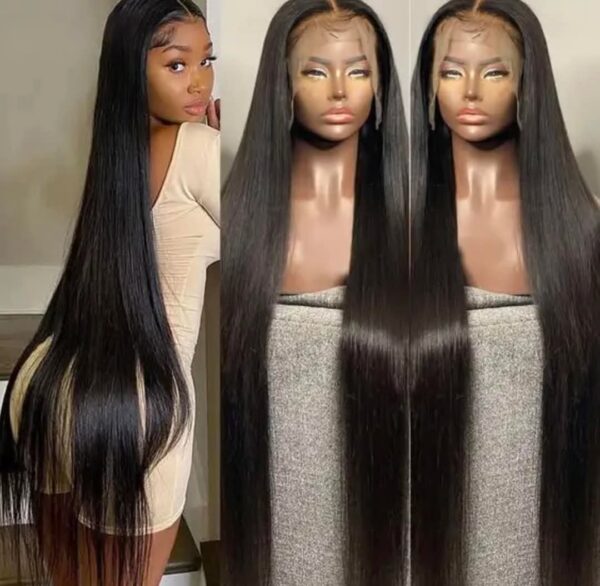 40" Brazilian human hair 14×4 frontal wig